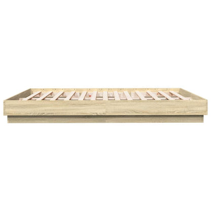 Bed Frame without Mattress 200x200 cm Sonoma oak