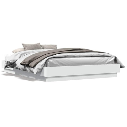 Bed Frame without Mattress 140x200 cm White