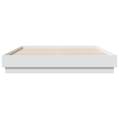 Bed Frame without Mattress 140x200 cm White