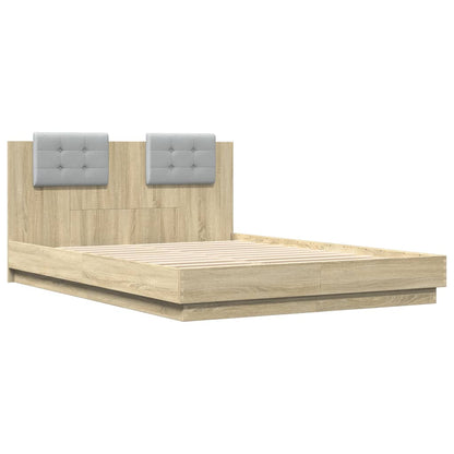 Bed Frame without Mattress 150x200 cm Sonoma oak