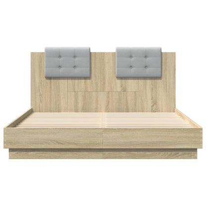 Bed Frame without Mattress 120x200 cm Sonoma oak
