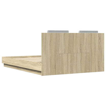 Bed Frame without Mattress 120x200 cm Sonoma oak