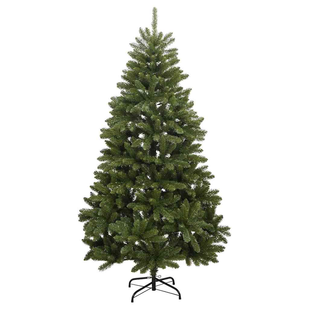 Artificial Christmas Tree 240 cm 300 LEDs Warm White Green Ø 120 x 240 cm with 300 LEDs&white/grey balls