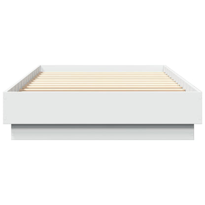 Bed Frame without Mattress Engineered Wood Length 200 cm White 100 cm