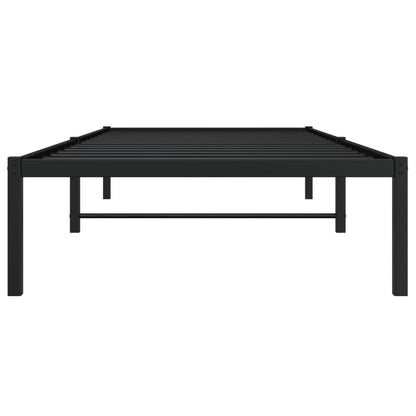 Metal Bed Frame without Mattress Black 90 cm 200 cm