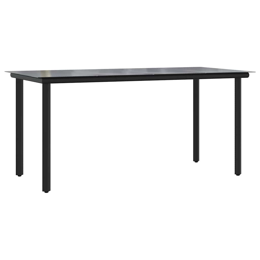 5 Piece Garden Dining Set with Cushions Grey Poly Rattan 160 cm table length without footrest 4