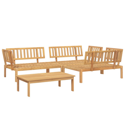 vidaXL 4 Piece Garden Pallet Sofa Set Solid Wood Acacia 2