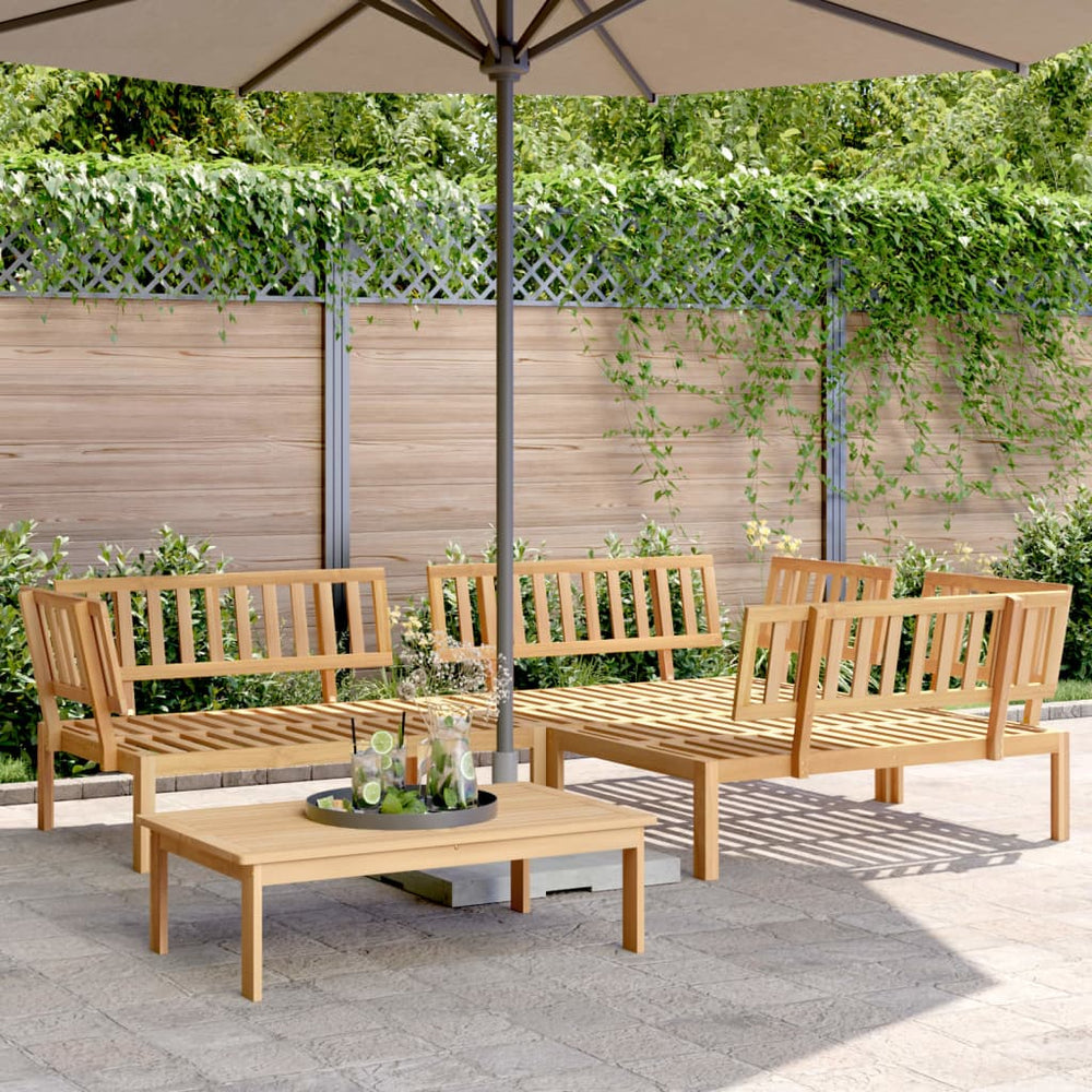 vidaXL 4 Piece Garden Pallet Sofa Set Solid Wood Acacia