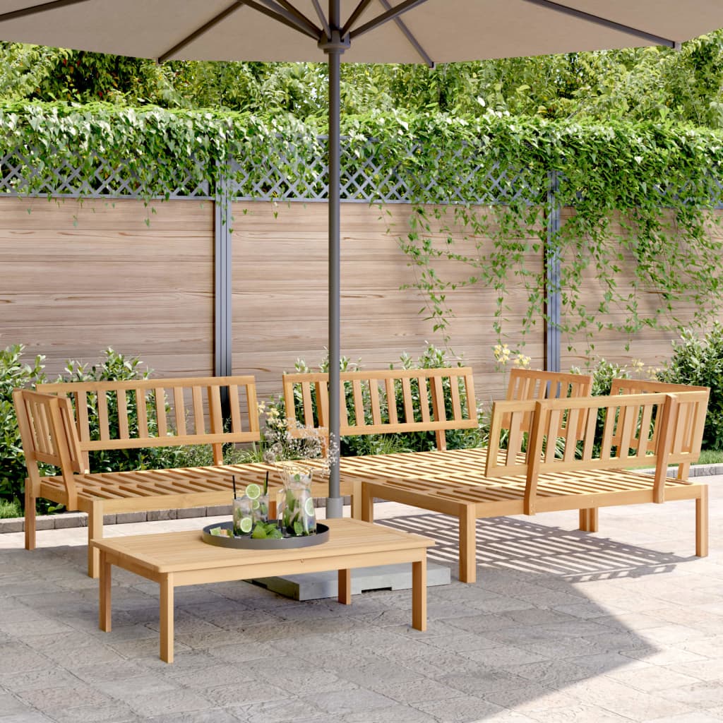 vidaXL 4 Piece Garden Pallet Sofa Set Solid Wood Acacia 1