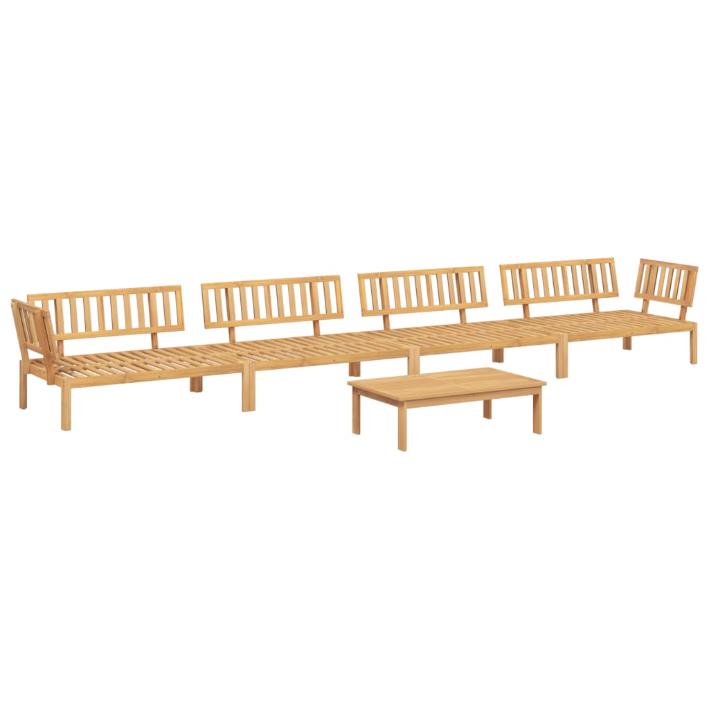 vidaXL 5 Piece Garden Pallet Sofa Set Solid Wood Acacia 2