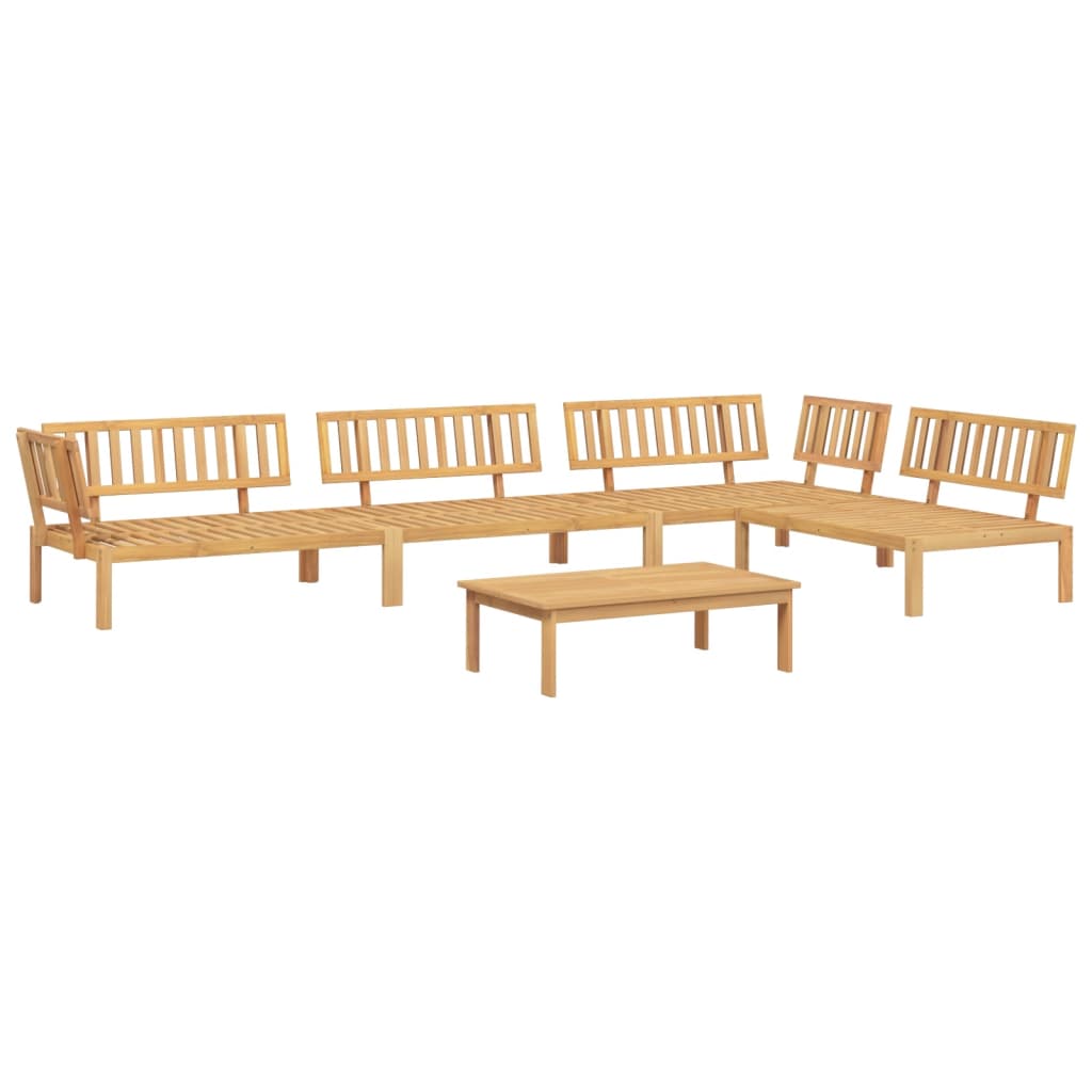 vidaXL 5 Piece Garden Pallet Sofa Set Solid Wood Acacia 2