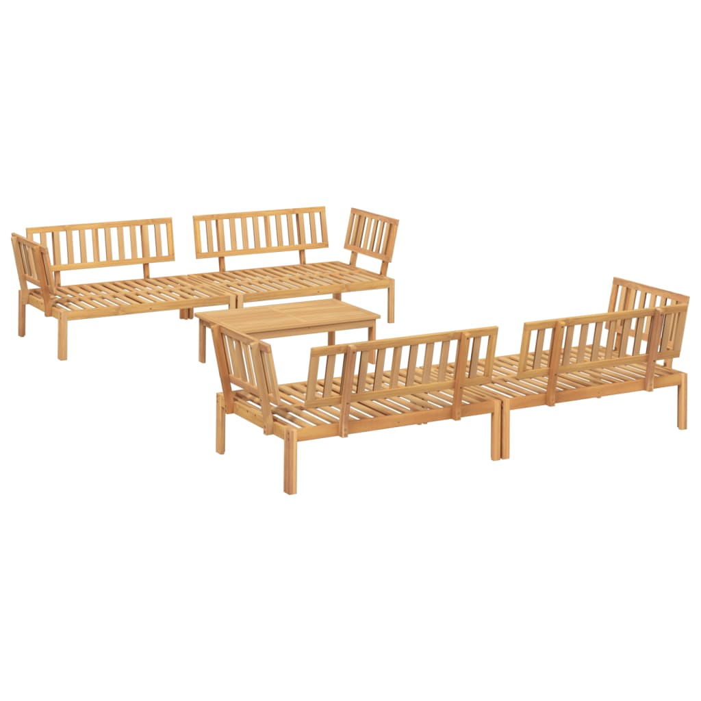 vidaXL 5 Piece Garden Pallet Sofa Set Solid Wood Acacia 2