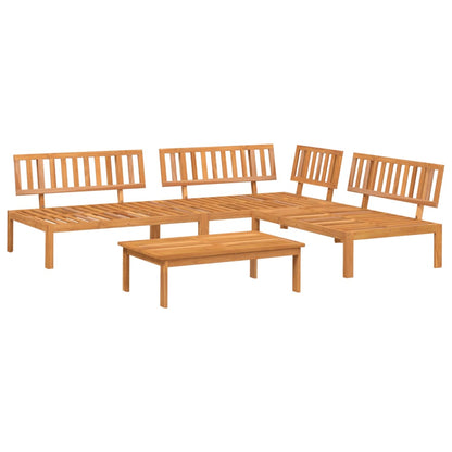 vidaXL 4 Piece Garden Pallet Sofa Set Solid Wood Acacia 2