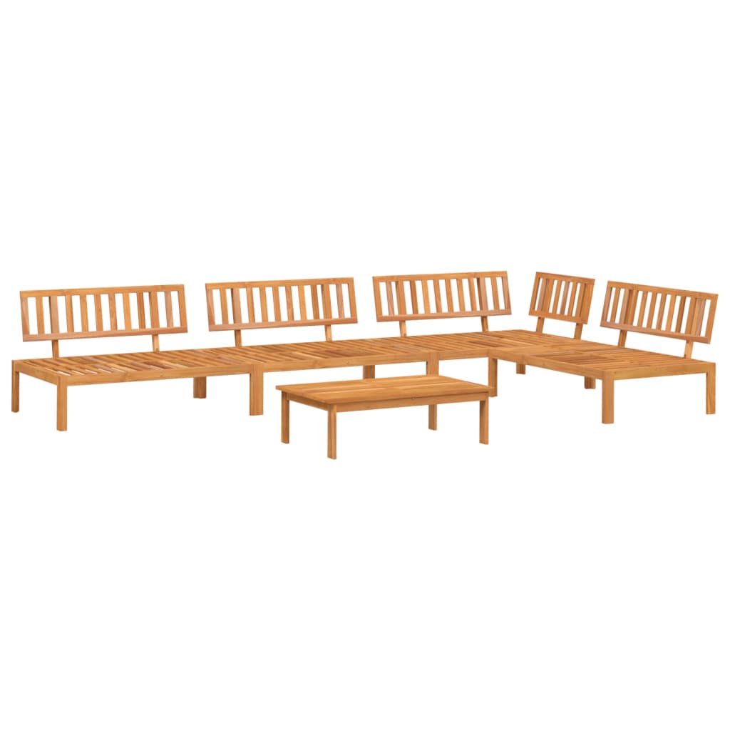 vidaXL 5 Piece Garden Pallet Sofa Set Solid Wood Acacia 2