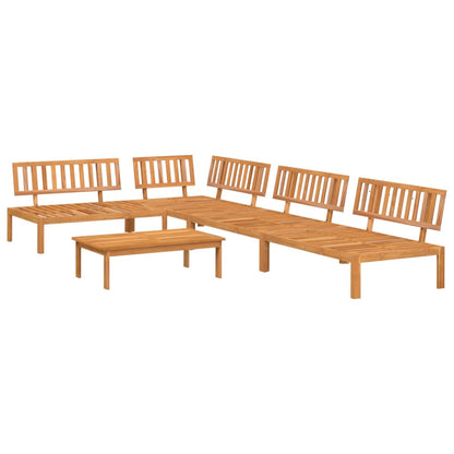 vidaXL 5 Piece Garden Pallet Sofa Set Solid Wood Acacia 2
