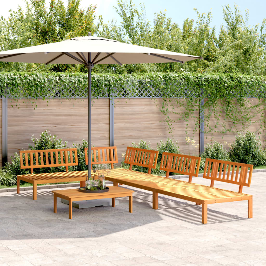 vidaXL 5 Piece Garden Pallet Sofa Set Solid Wood Acacia 1