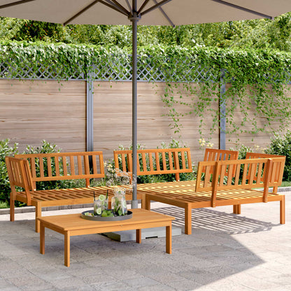 vidaXL 4 Piece Garden Pallet Sofa Set Solid Wood Acacia 1