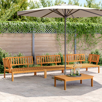 vidaXL 4 Piece Garden Pallet Sofa Set Solid Wood Acacia 1