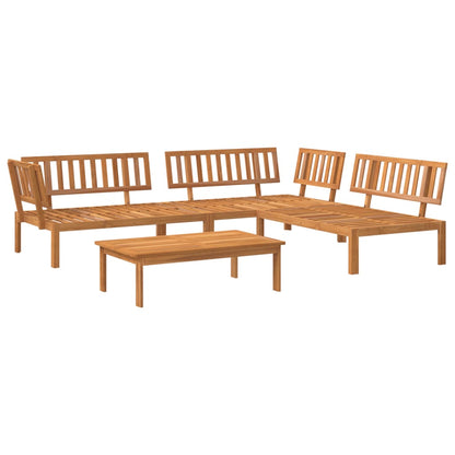 vidaXL 4 Piece Garden Pallet Sofa Set Solid Wood Acacia 2