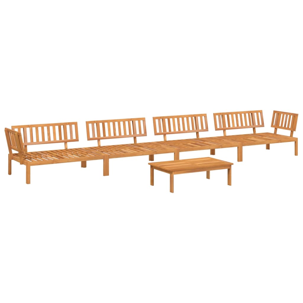 vidaXL 5 Piece Garden Pallet Sofa Set Solid Wood Acacia 2