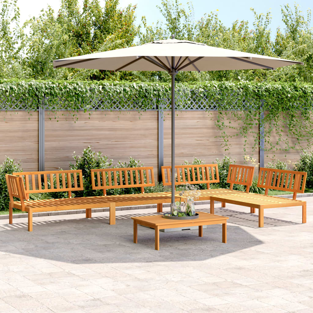 vidaXL 5 Piece Garden Pallet Sofa Set Solid Wood Acacia 1