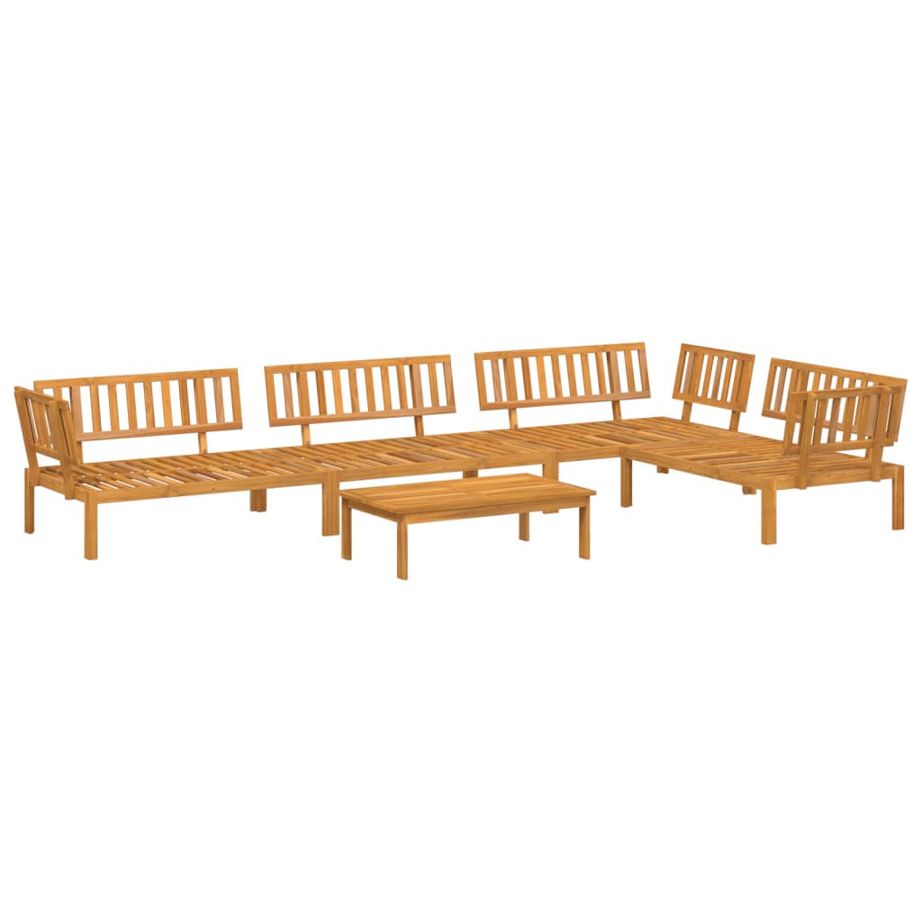 vidaXL 5 Piece Garden Pallet Sofa Set Solid Wood Acacia 2