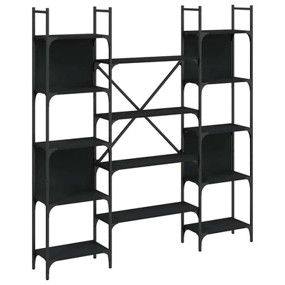 Bookshelf 155,5x24x166,5 cm Engineered Wood Black