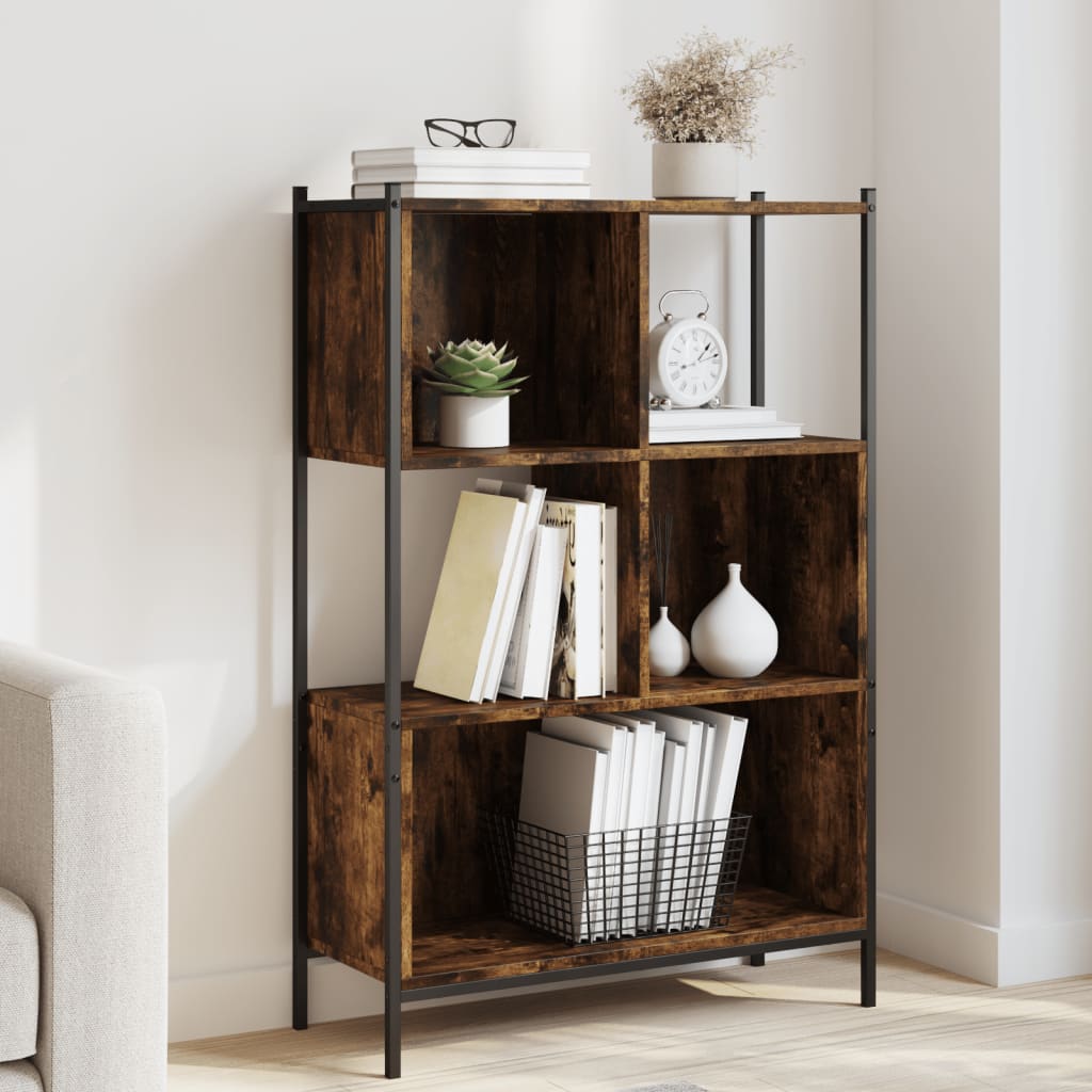 Bookcase 72x28x109 cm Engineered Wood Smoked oak