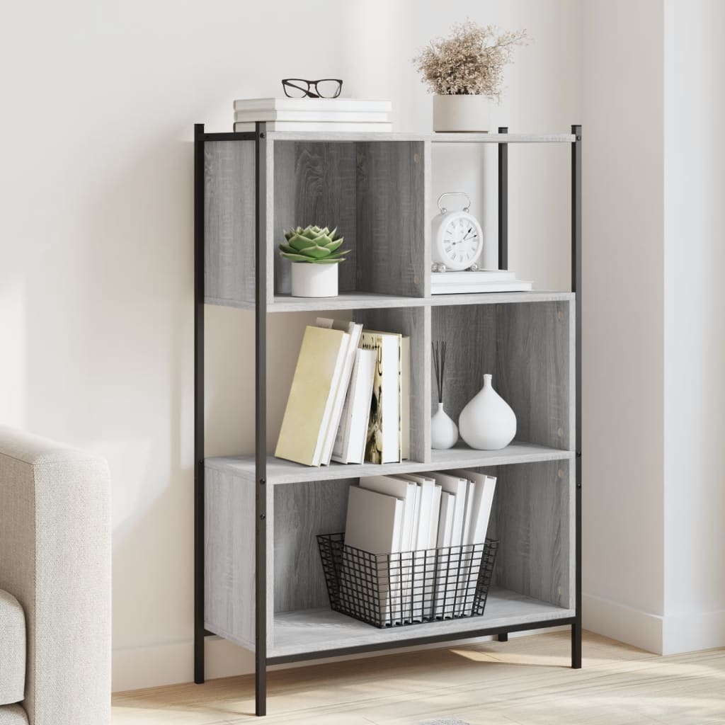 Bookcase 72x28x109 cm Engineered Wood Grey sonoma