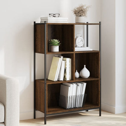 Bookcase 72x28x109 cm Engineered Wood Brown oak