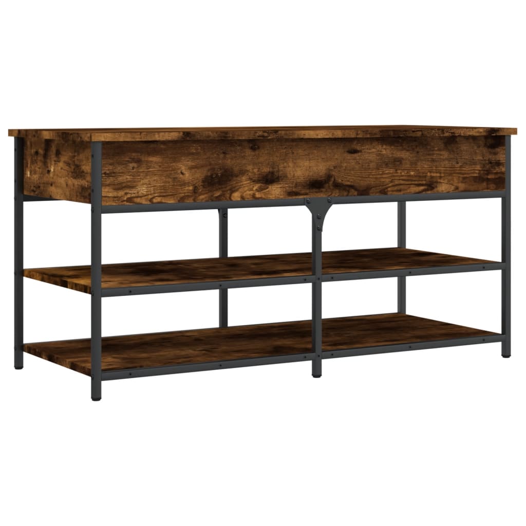Shoe Bench 100x42,5x50 cm Engineered Wood Smoked oak