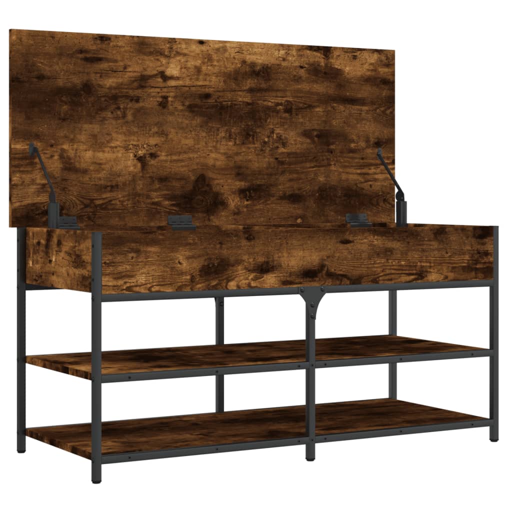 Shoe Bench 100x42,5x50 cm Engineered Wood Smoked oak