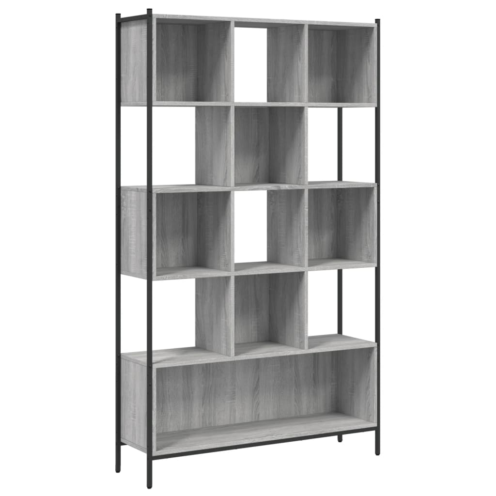 Bookcase 102x28x172 cm Engineered Wood Grey sonoma