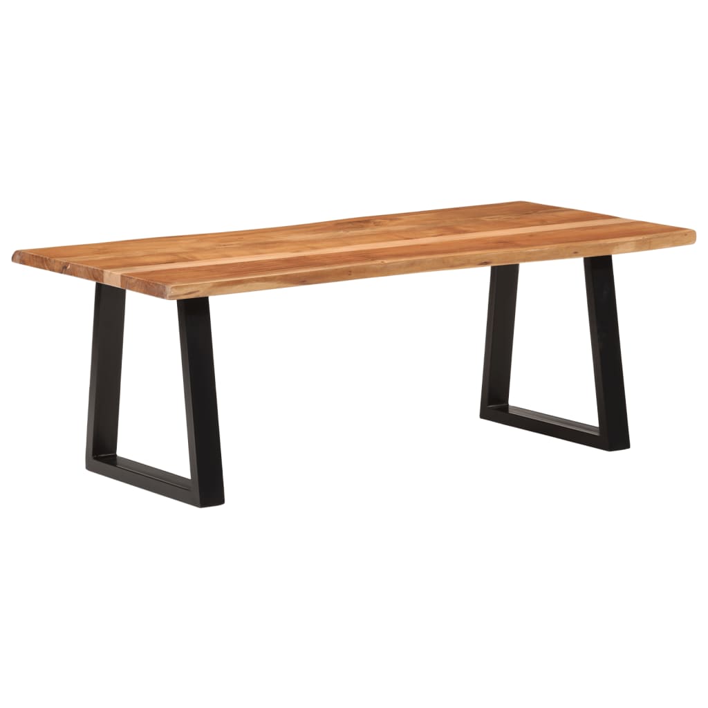 Coffee Table Solid Wood Acacia Natural 110 cm 55 cm