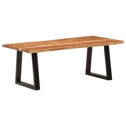 Coffee Table Solid Wood Acacia Natural 110 cm 55 cm