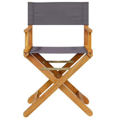 vidaXL 8 Piece Folding Chairs Dark Grey Fabric 4