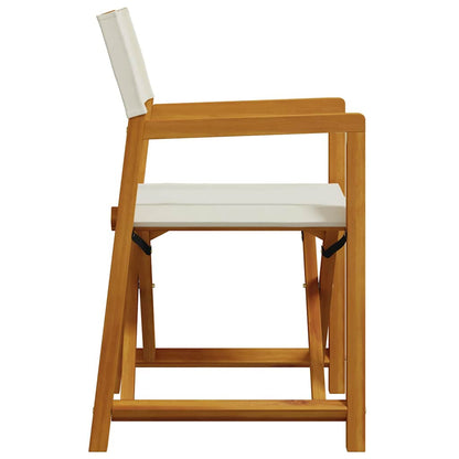 vidaXL 8 Piece Folding Chairs Cream White Fabric 5