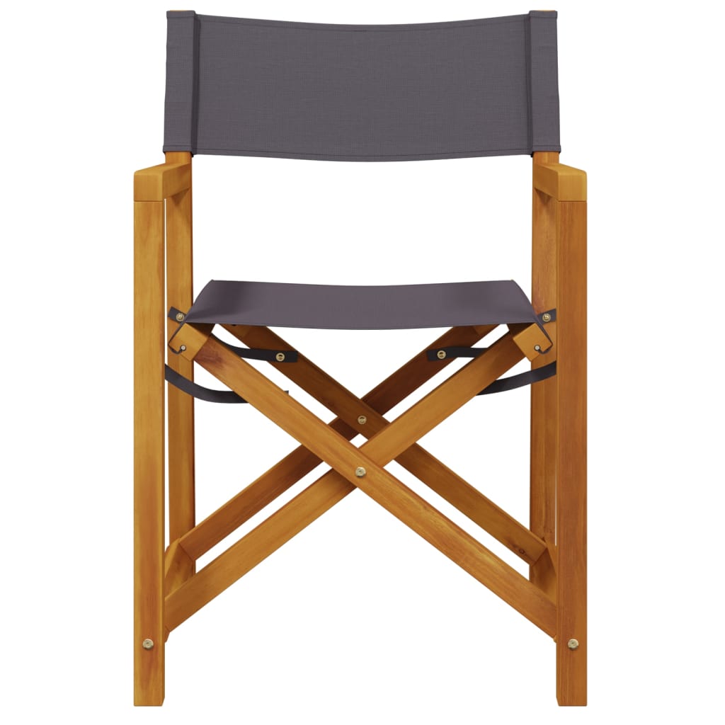 vidaXL 8 Piece Folding Chairs Dark Grey Fabric 3