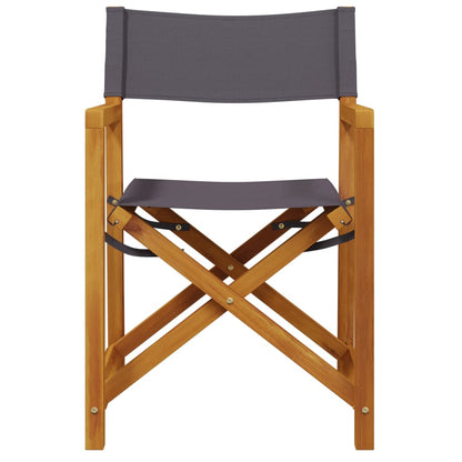 vidaXL 8 Piece Folding Chairs Dark Grey Fabric 3
