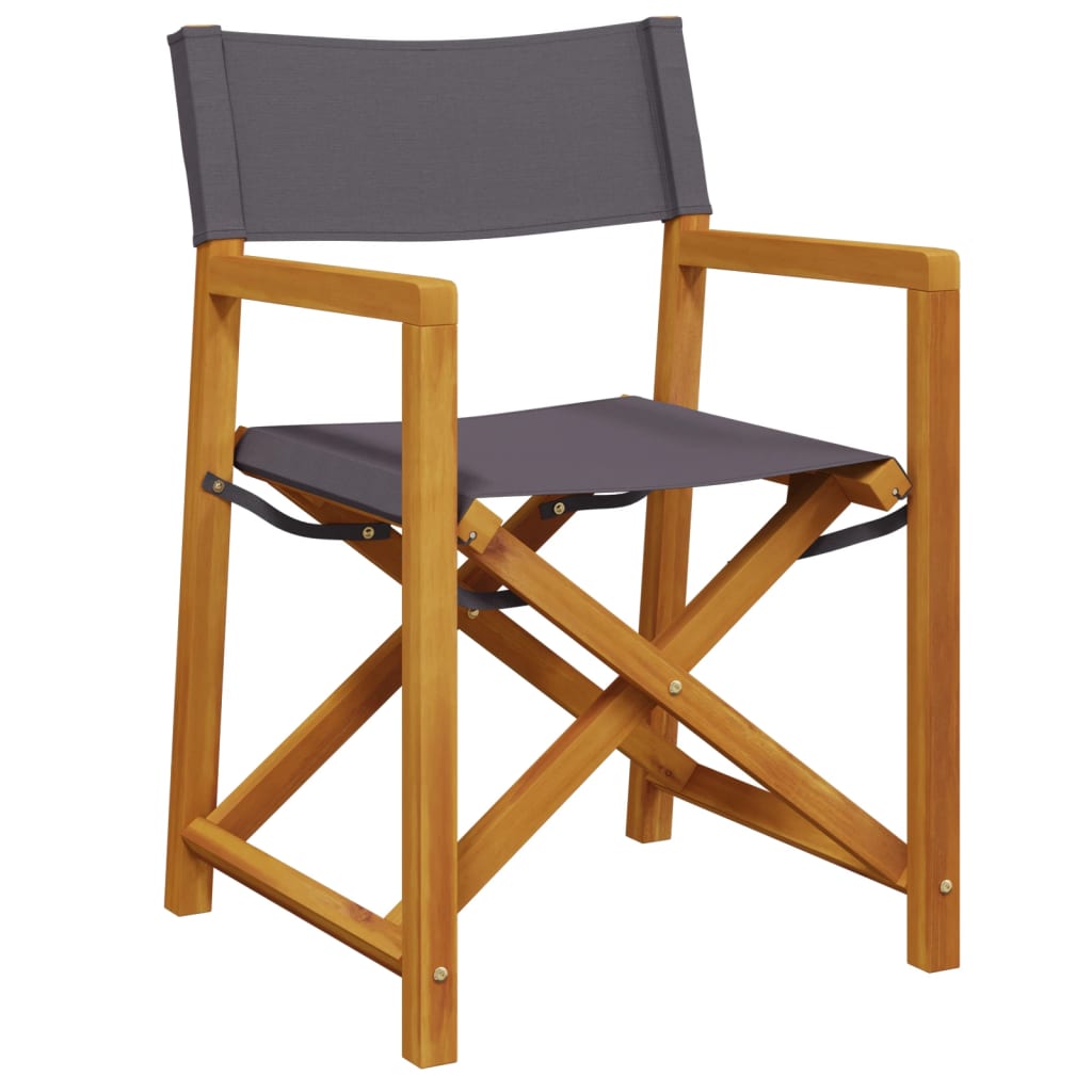 vidaXL 8 Piece Folding Chairs Dark Grey Fabric 4