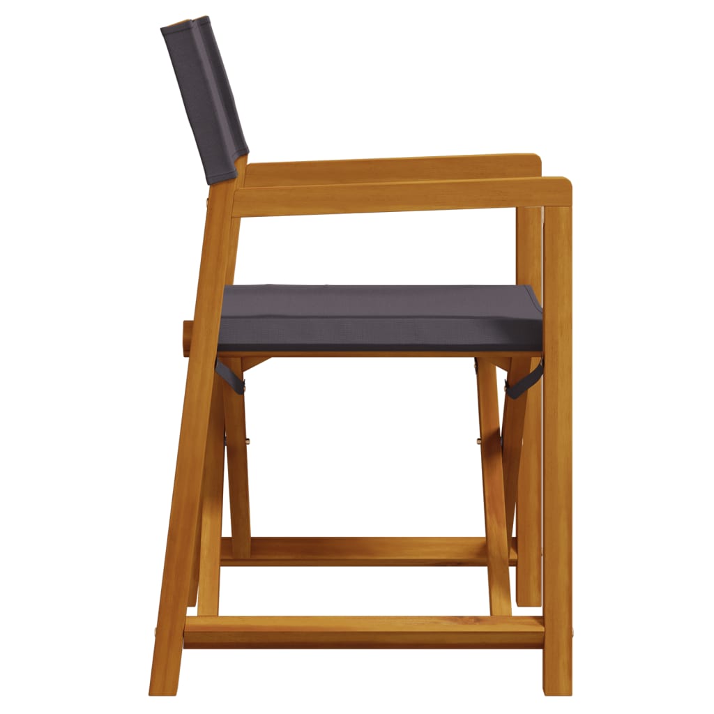 vidaXL 8 Piece Folding Chairs Dark Grey Fabric 5