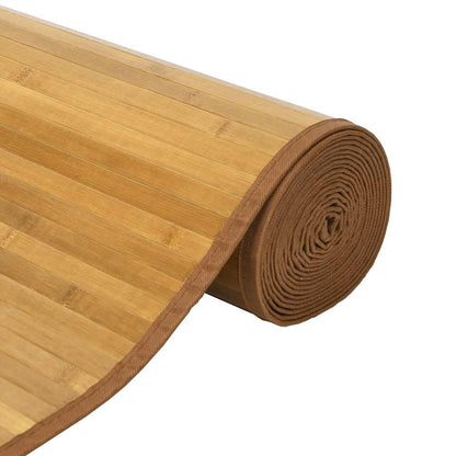 Rug Rectangular Bamboo Width 80 cm Natural 400 cm