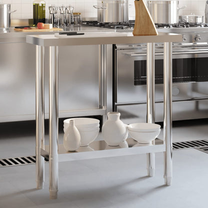Kitchen Work Table Stainless Steel 82.5 cm 30 cm