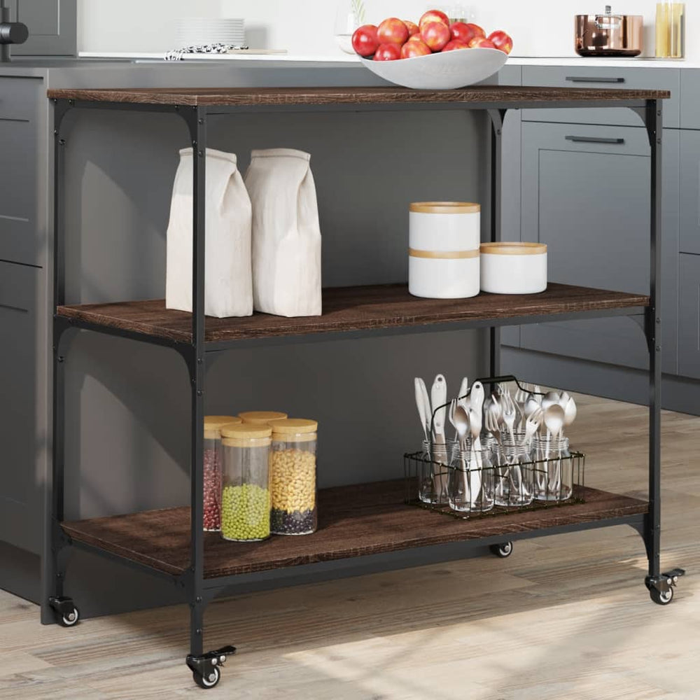 vidaXL Kitchen Trolley 102x50x95 cm Engineered Wood
