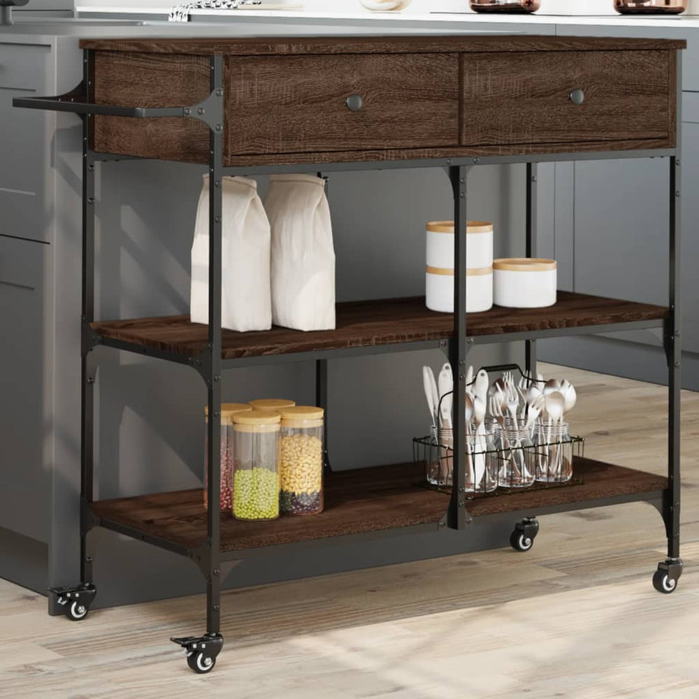 vidaXL Kitchen Trolley 105x42x95 cm Engineered Wood