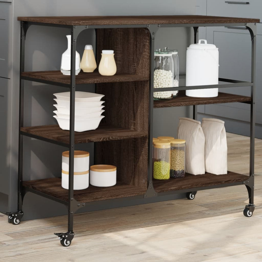 vidaXL Kitchen Trolley 100x45x89.5 cm Engineered Wood