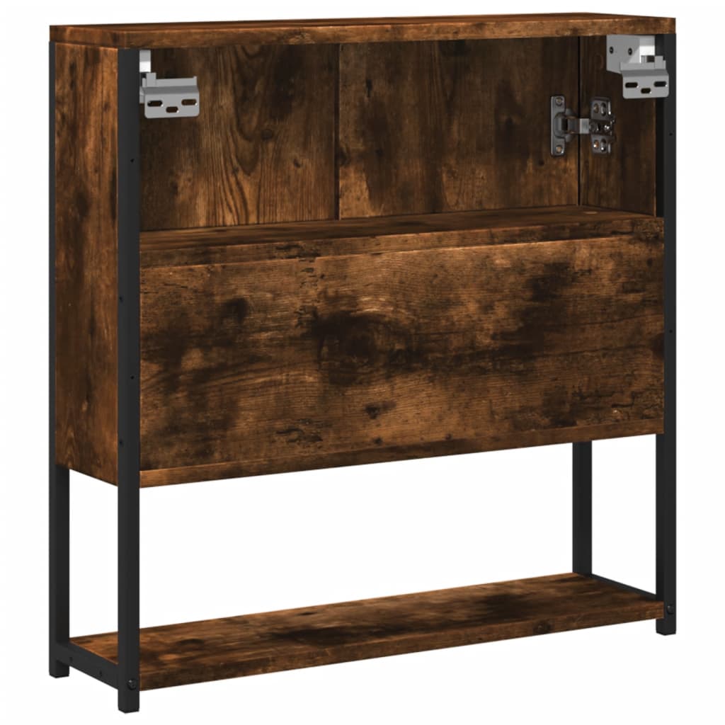 Mirror Cabinet 60 x 16 x 60 cm Engineered Wood Smoked oak