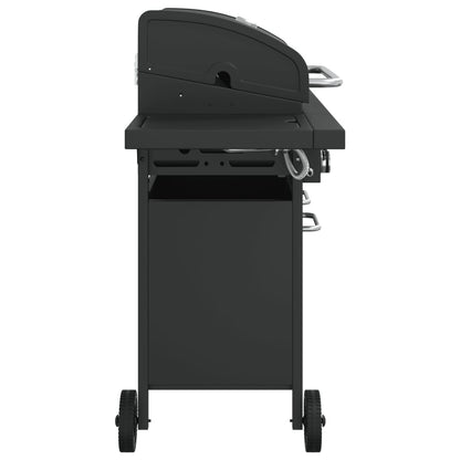vidaXL Gas BBQ Grill with 7 Burners Black Powder-coated Steel 5