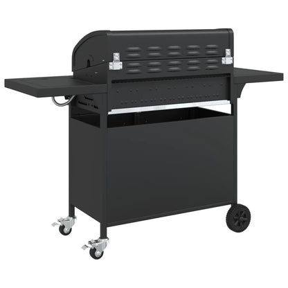 vidaXL Gas BBQ Grill with 7 Burners Black Powder-coated Steel 4