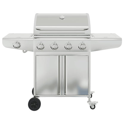 vidaXL Gas BBQ Grill with 5 Burners Silver Stainless Steel 3